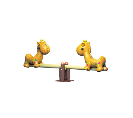 卡通長頸鹿蹺蹺板