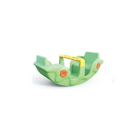 花朵四人蹺蹺板