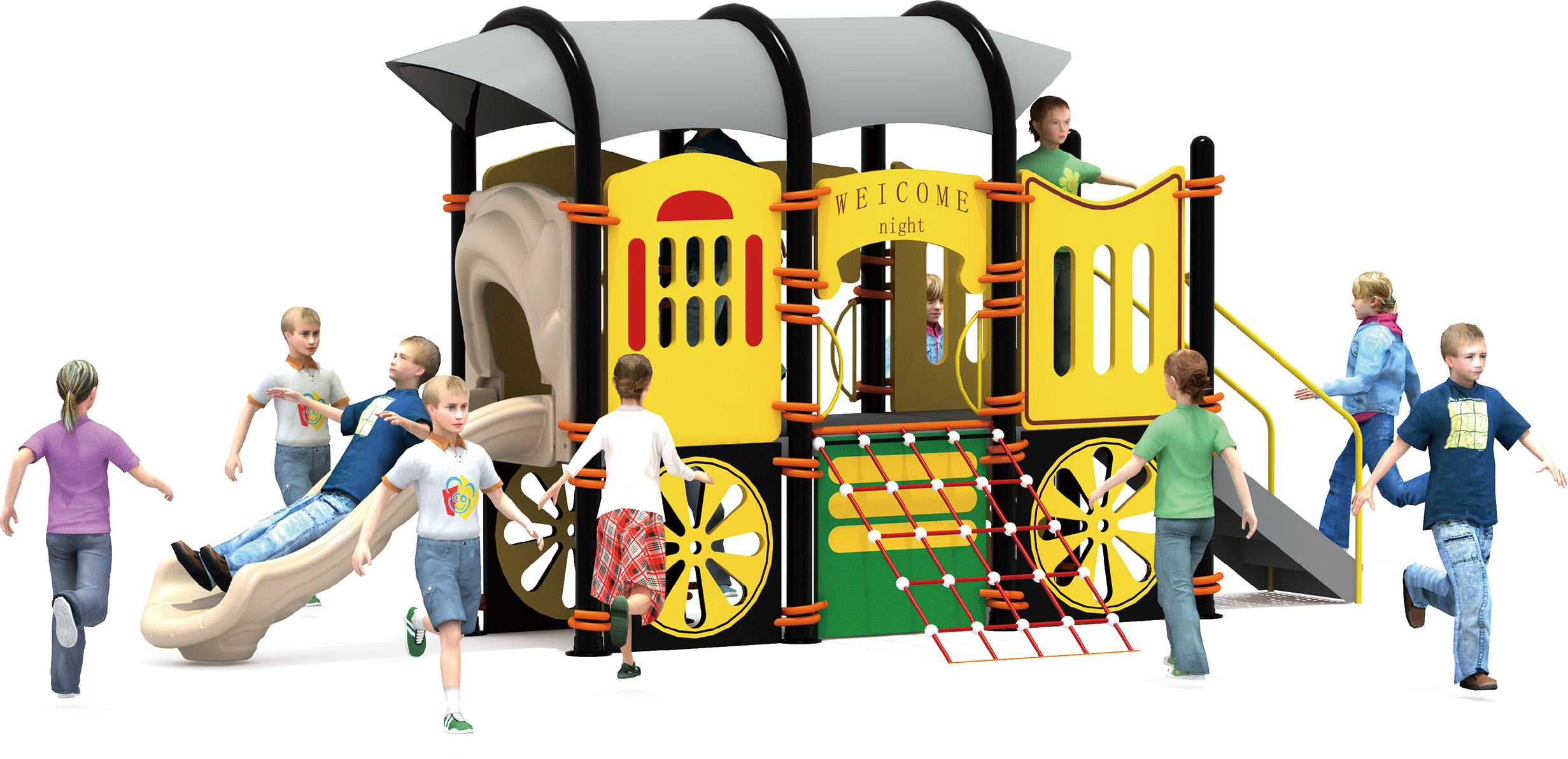 HJ-17601-組合滑梯