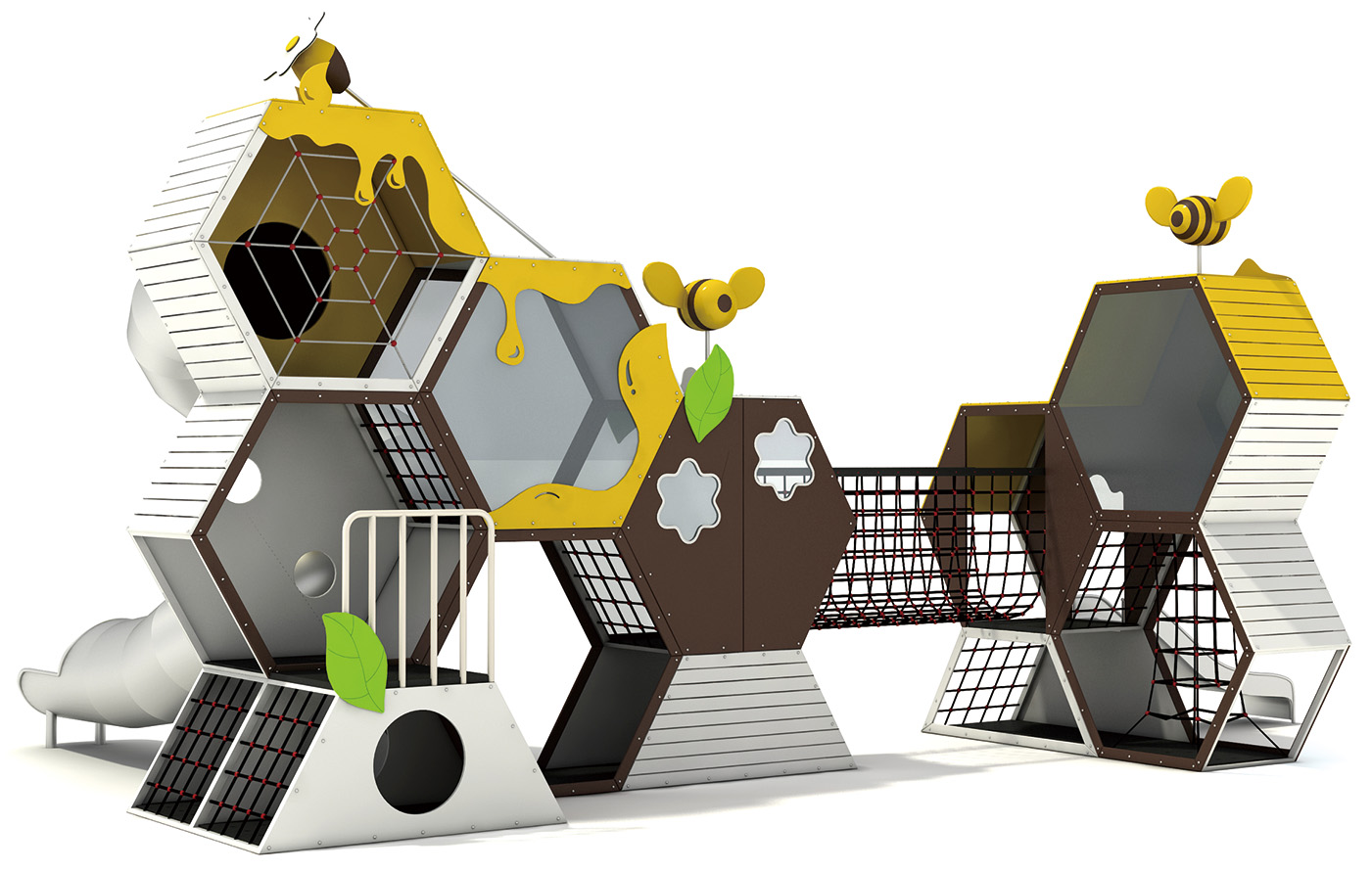 HK-8101-PE木制組合滑梯