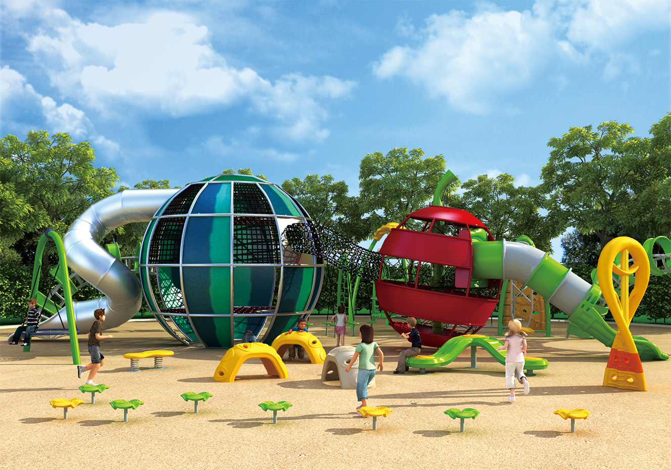 HK-3401-水果組合滑梯