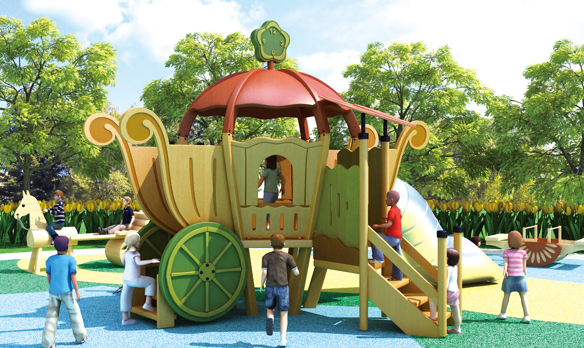 HK-4801-南瓜車爬滑組合