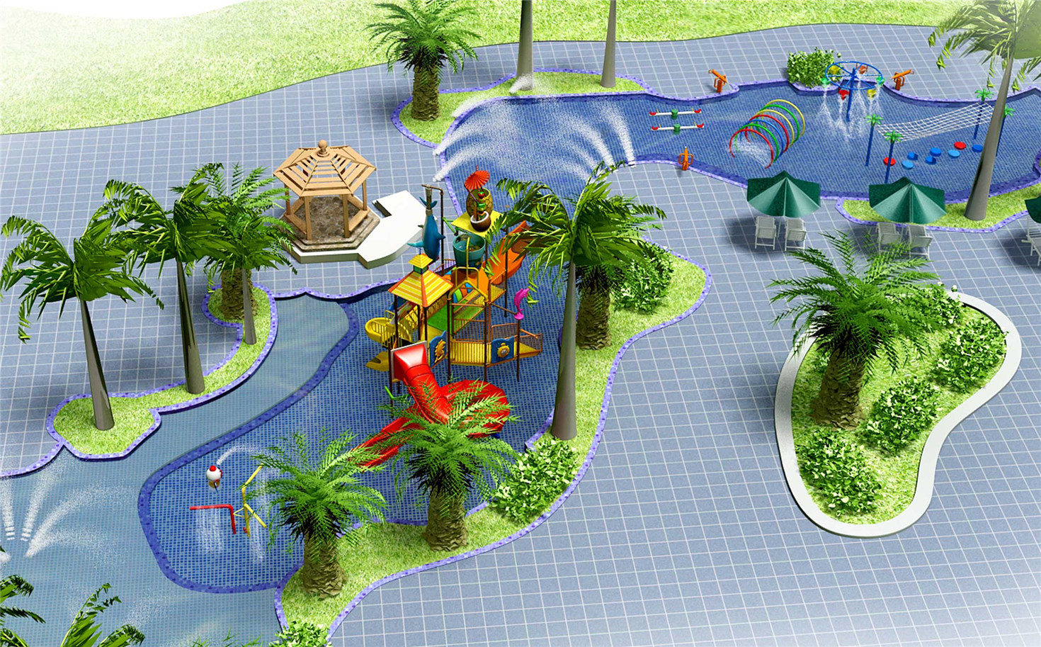 HJ-10501-兒童戲水滑梯